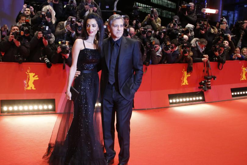 George Clooney and his wife Amal