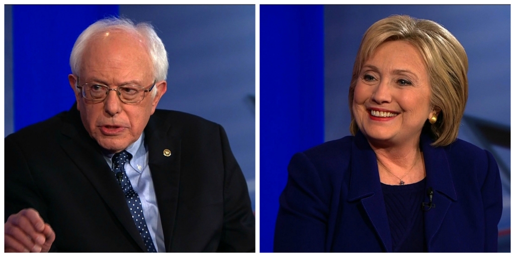 Bernie Sanders and Hillary Clinton