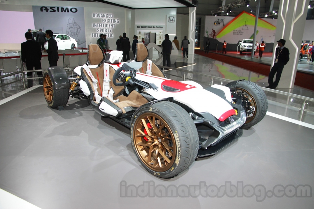 Honda Project 2&4 concept front three quarters at Auto Expo 2016