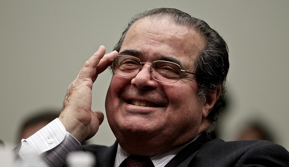 Antonin Scalia laughing