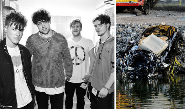 Viola Beach and car wreckage