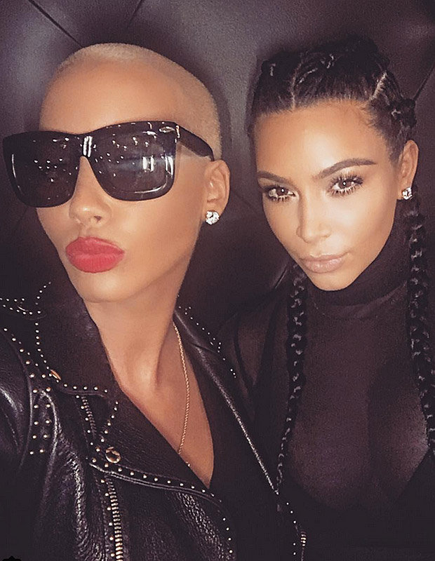 Amber Rose and Kim Kardashian