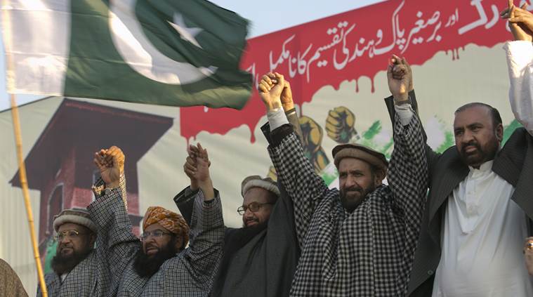 Hafiz Saeed leads anti India march in Pak