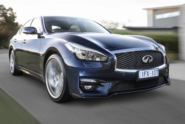 Infiniti has launched its Q70 sedan to take on the likes of the BMW 5-Series