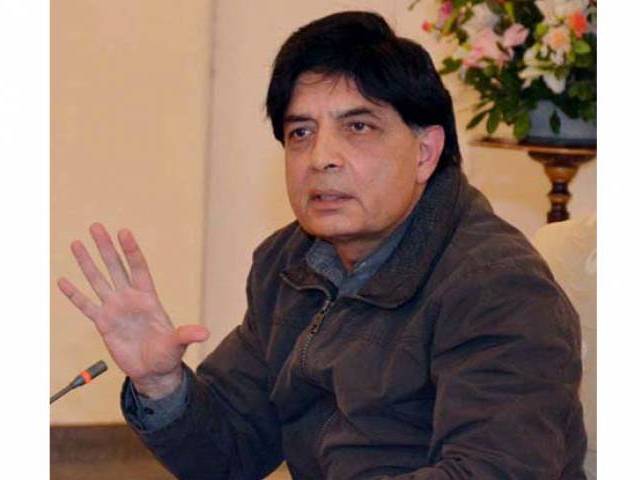 Interior Minister addressing a press conference at Punjab House