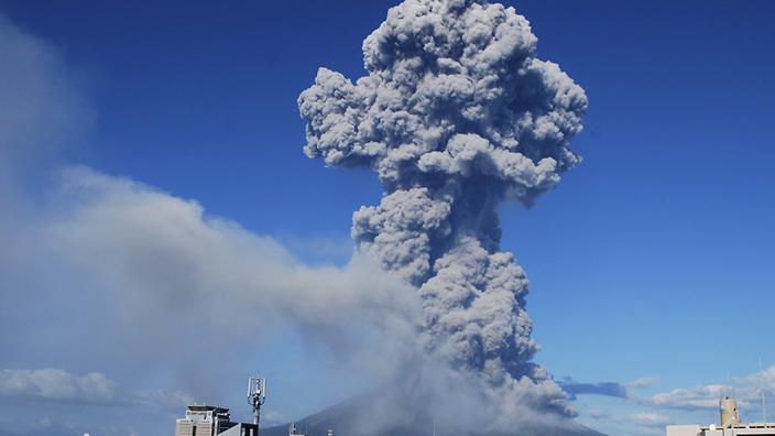 Japan has raised a volcano warning level urging residents to prepare for evacuation