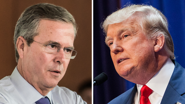 Jeb Bush and Donald Trump traded fiery barbs at the New Hampshire debate