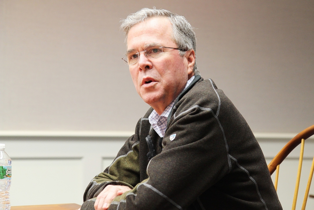 Jeb Bush speaks to the Concord Monitor editorial board Jan. 21 2016