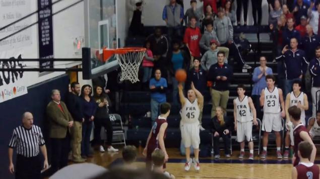 Robert Lewis drained a three-pointer with seconds left on the clock