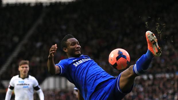 John Obi Mikel scored only his sixth Chelsea goal against Paris St Germain in the Champions League