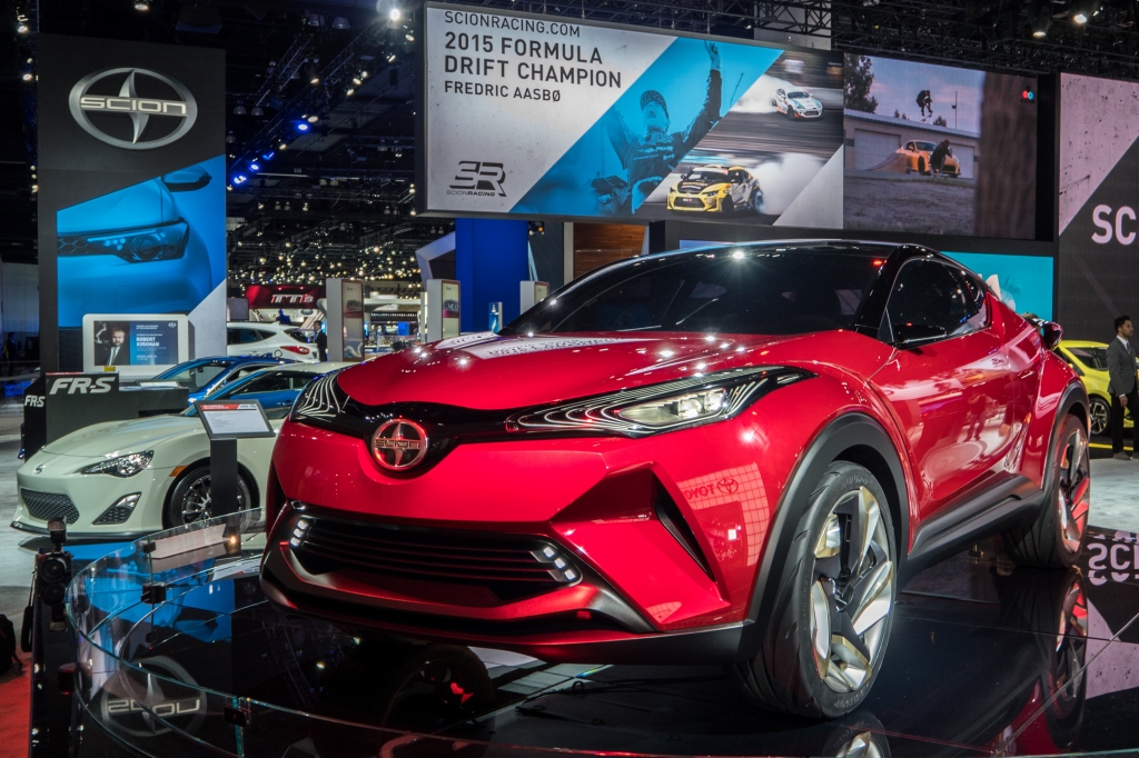 Jonathan Gitlin          The C-HR concept car was shown off at last year's LA Auto Show. It's still going into production but will be branded as a Toyota