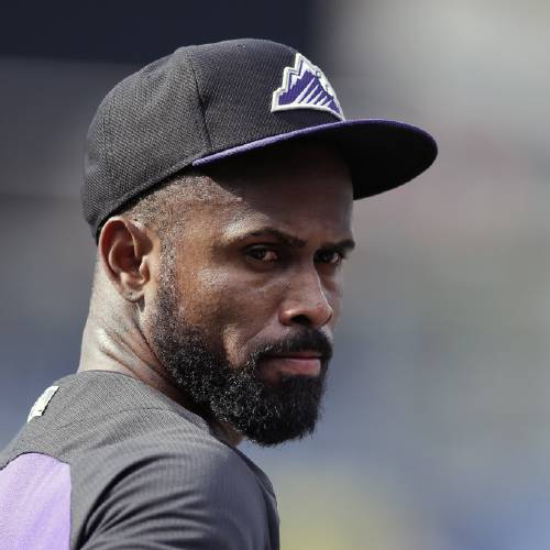 Colorado Rockies shortstop Jose Reyes is shown prior to a baseball game against the San Diego Padres in San Diego. Reyes was arrested after an argument with his wife turned physical at the Four Seasons Re