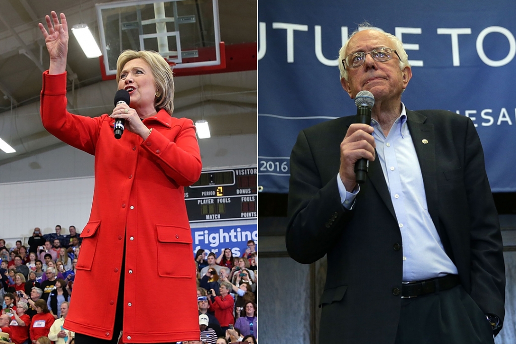 Hillary Clinton and Bernie Sanders tied in Iowa