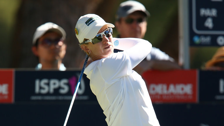 Karrie Webb of Australia during day three of the ISPS Handa Women's Australian Open at The Grange GC