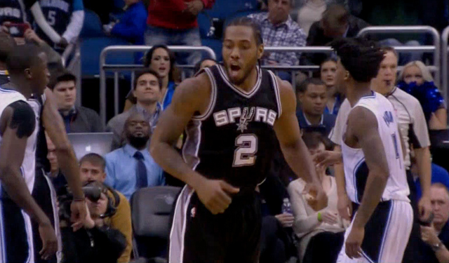 Kawhi Leonard happy