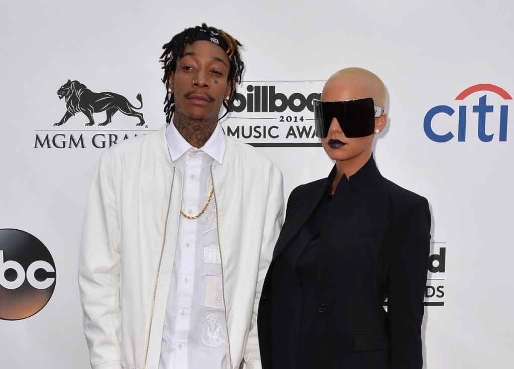 Khalifa and his wife Amber Rose