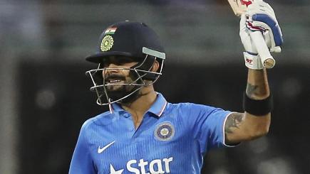 Virat Kohli's unbeaten 90 set up India's 37-run victory over Australia in the opening game of their three-match Twenty20 series