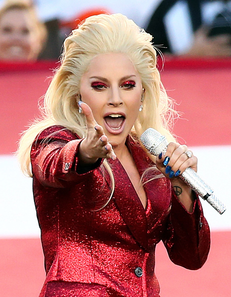 Lady Gaga Sings The National Anthem At Super Bowl 50