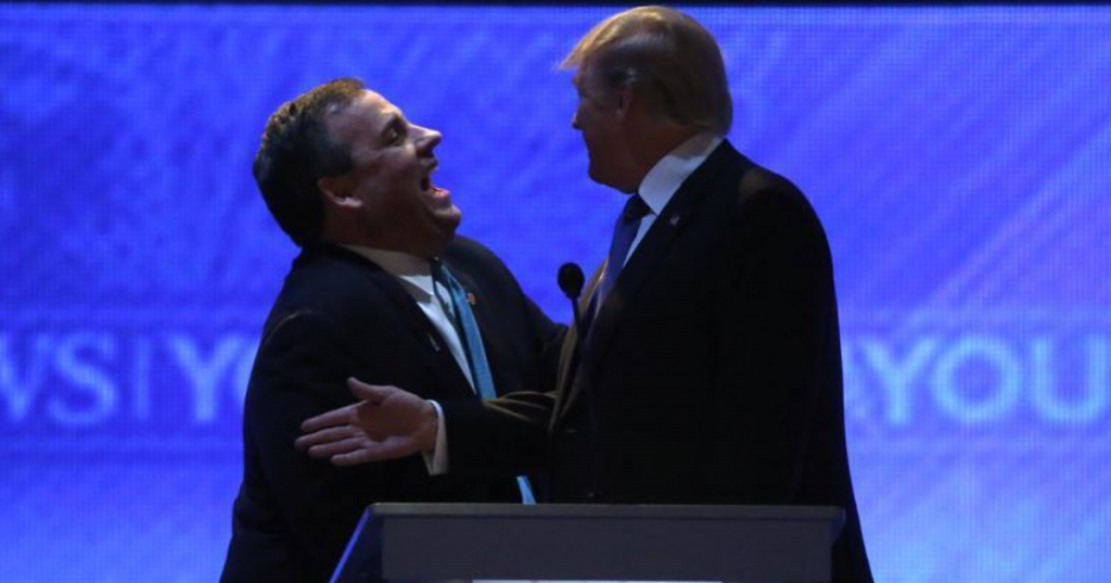 Loudmouth Blowhards Stick Together Chris Christie Backs Trump