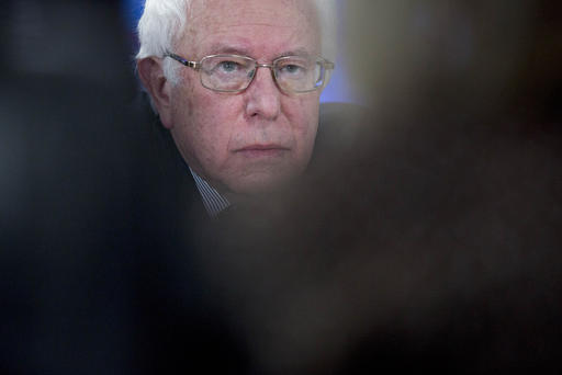 Senator Bernie Sanders an independent from Vermont and 2016 Democratic presidential candidate listens to a question during a Bloomberg Politics interview in Des Moines Ia. Jan. 28 2016