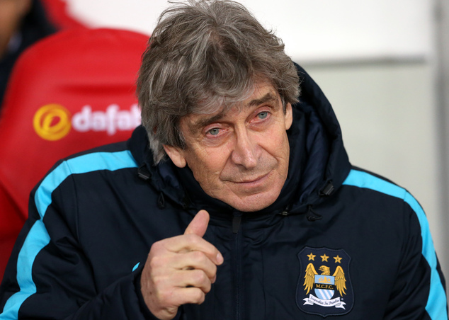 Manchester City's manager Manuel Pellegrini awaits the start of the English Premier League soccer match between Sunderland and Manchester City at the Stadium