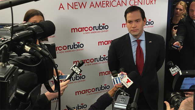 Marco Rubio at a rally in Kennesaw Ga. on Feb. 27 2016