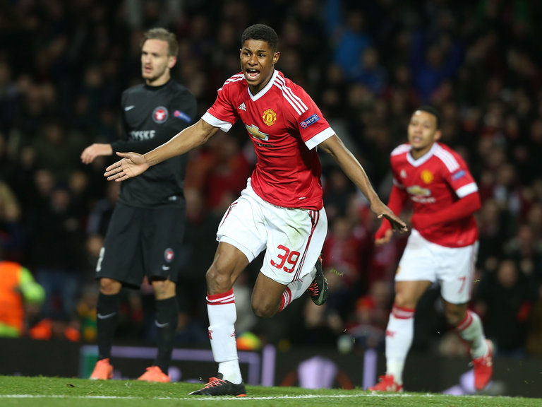 Marcus Rashford was Manchester United's two-goal hero