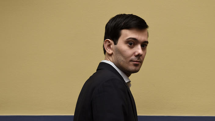 Martin Shkreli arrives on Capitol Hill in Washington on Thursday.            
    
              
     
     
           Show Gr