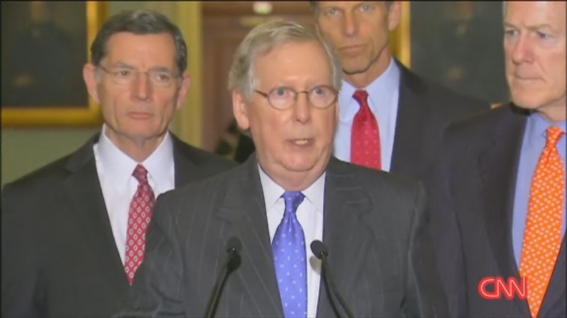 McConnell said an overwhelming view of the Republican Conference of the Senate is that this nomination should not be filled