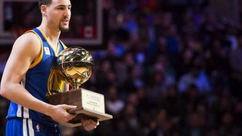 Watch: Klay Thompson edges Stephen Curry in Three-Point Contest