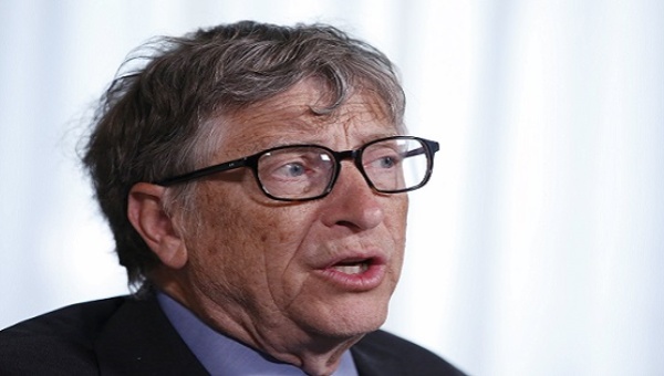 Microsoft co-founder Bill Gates speaks during an interview in New York Feb. 22 2016