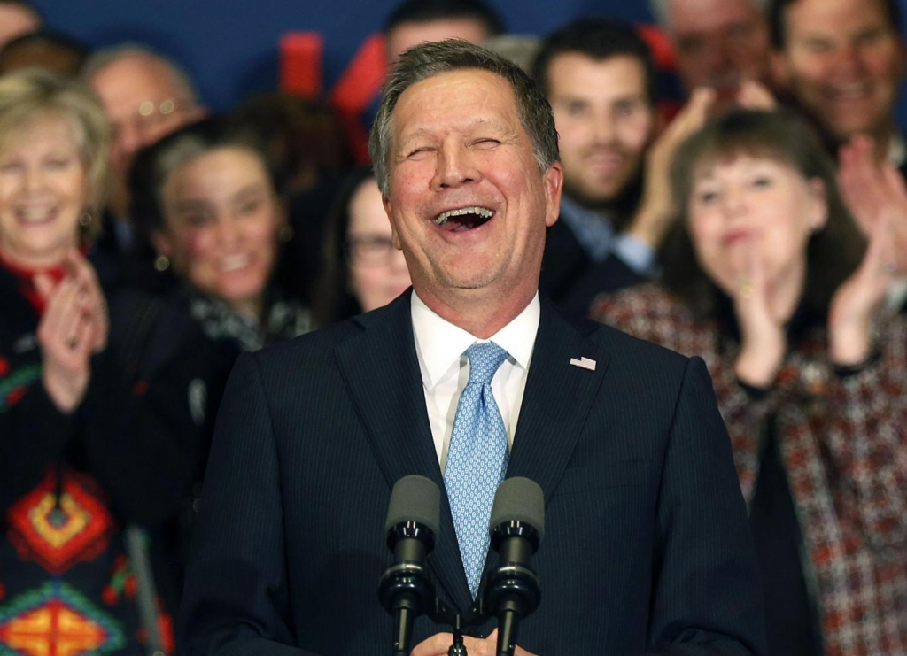 Mr Kasich presented himself as someone with a record of governing AP