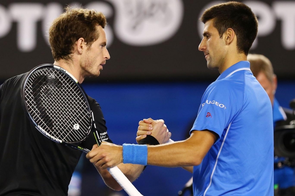 Andy Murray and Novak Djokovic