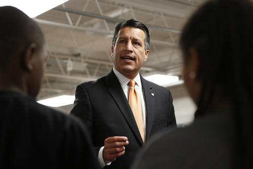 Nevada Governor Brian Sandoval holds a signing ceremony for Senate Bill 432 which allocates millions of dollars for low performing schools