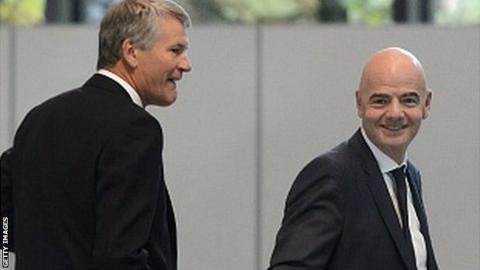 David Gill and Gianni Infantino