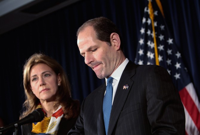 New York Governor Eliot Spitzer announces his resignation