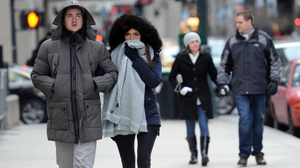 New York Mayor Bill de Blasio is warning people to stay indoors with temperatures expected to sink