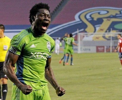 Obafemi Martins of Seattle Sounders