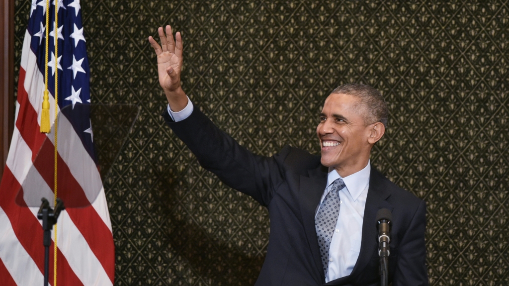 President Barack Obama addresses the Illinois General Assembly in Springfield