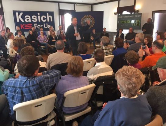 Ohio Gov. Kasich campaigning in N.H