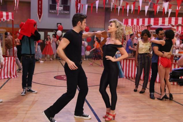 PG  Splash News  PG  Splash News  Aaron Tveit and Juliane Hough starred in “Grease Live.”