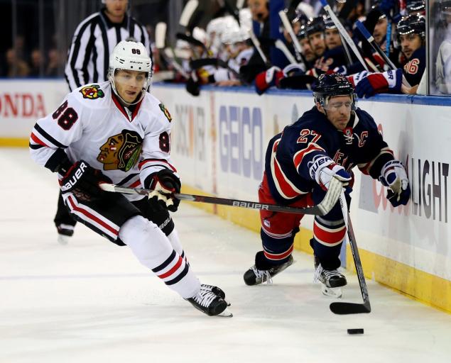 Rangers defenseman Ryan Mc Donagh is back in action but Patrick Kane and the Chicago Blackhawks are just too much for the Blueshirts Wednesday night