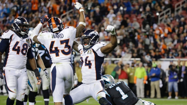 Denver Broncos celebrate