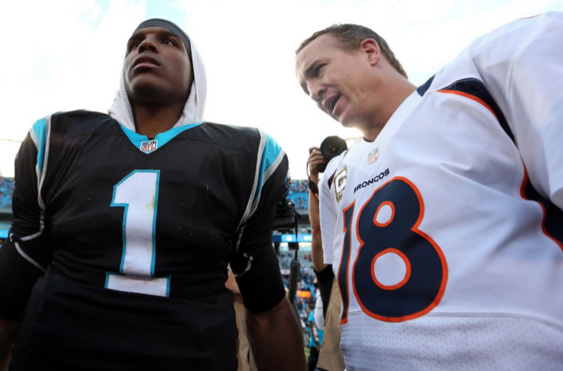 Cam Newton and Peyton Manning