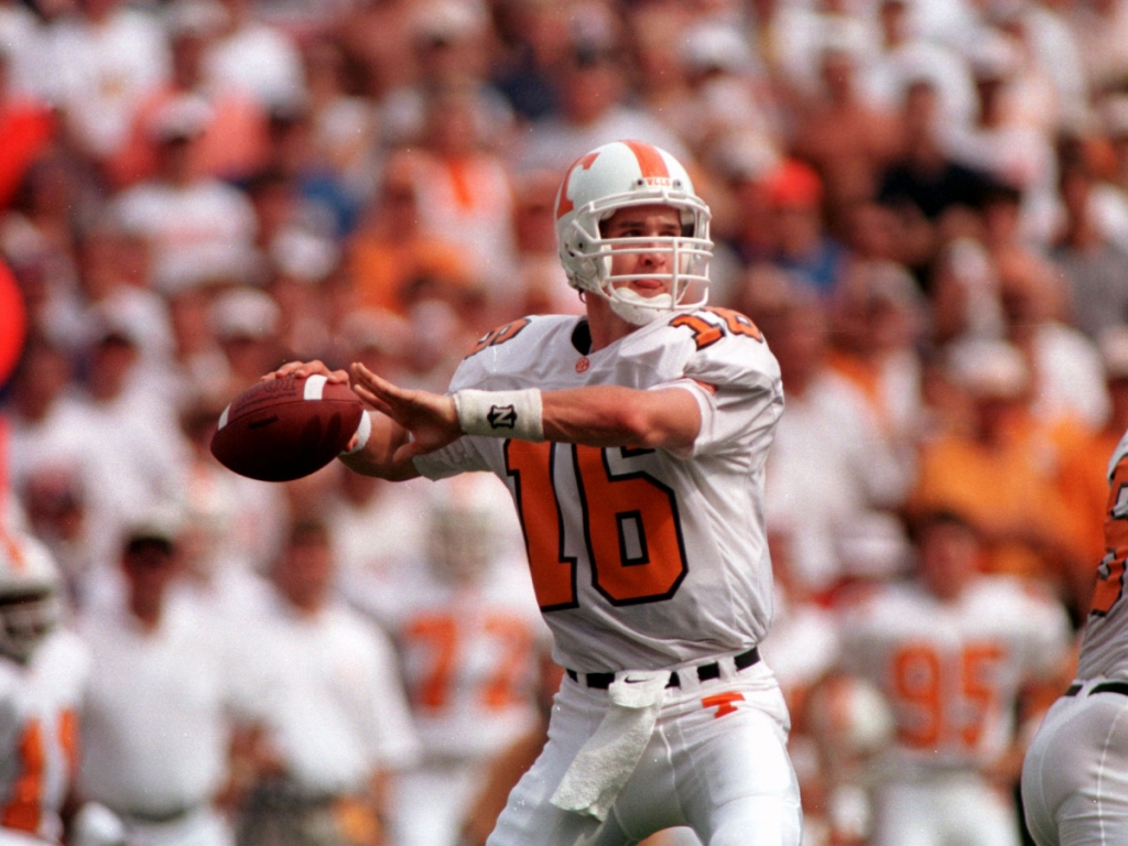 Peyton Manning with Tennessee in 1995