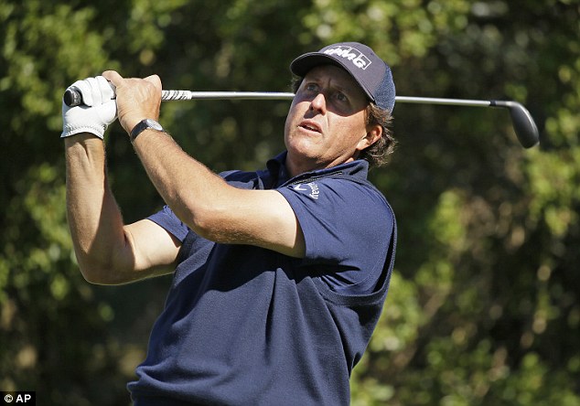 Phil Mickelson is closing in on his fifth Pebble Beach Pro Am tournament win after taking a two-shot lead