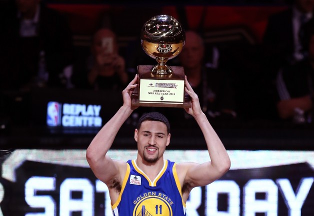 Watch: Klay Thompson edges Stephen Curry in Three-Point Contest