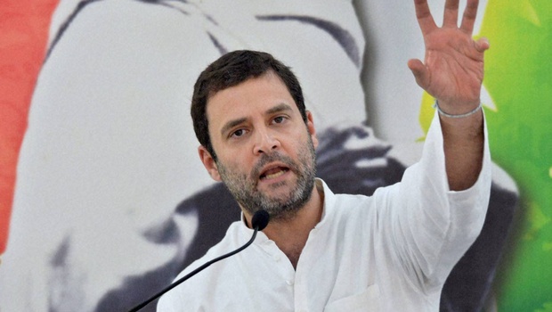 Thiruvananthapuram Congress Vice President Rahul Gandhi addresses the KPCC extended executive meeting in Thiruvananthapuram on Wednesday. | PTI