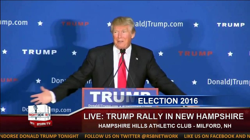 Donald Trump loses it during a campaign rally in New Hampshire just one day after losing the Iowa caucus