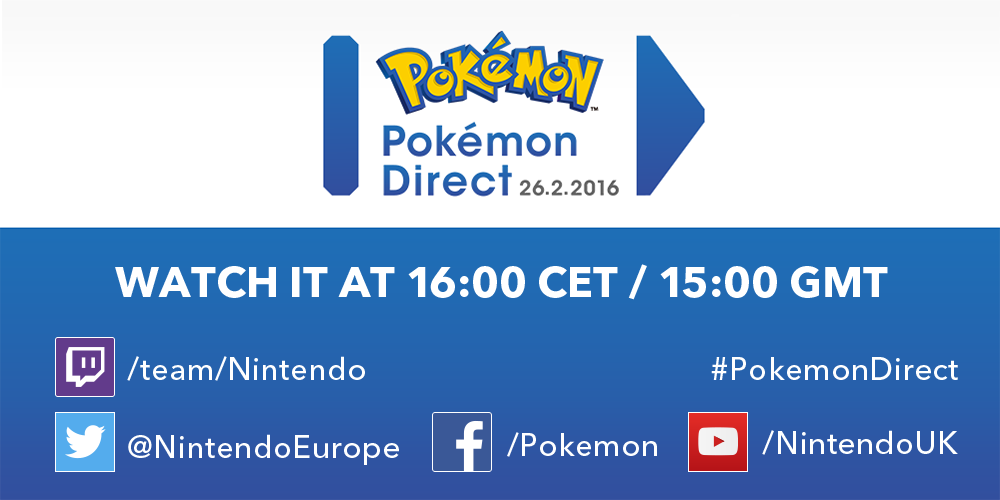 Pokémon Direct announced for February 26                           					Generation 7